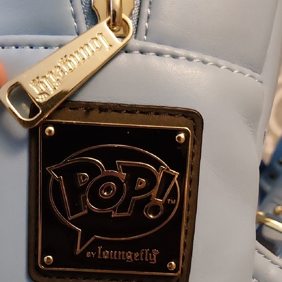 Loungefly Blue and Gray Raccoon Backpack - Picture 2 of 6